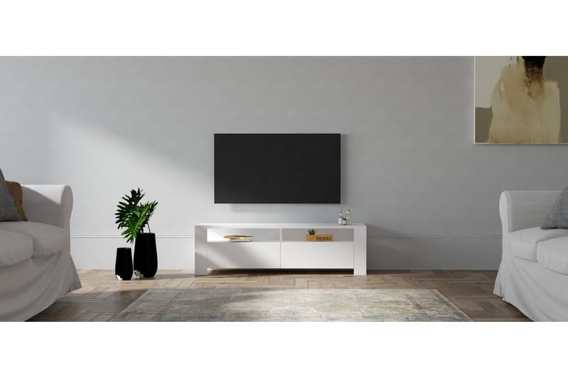 Tylar TV-bord 140 cm - Hvid - Møbler - TV borde & mediemøbler - TV-borde