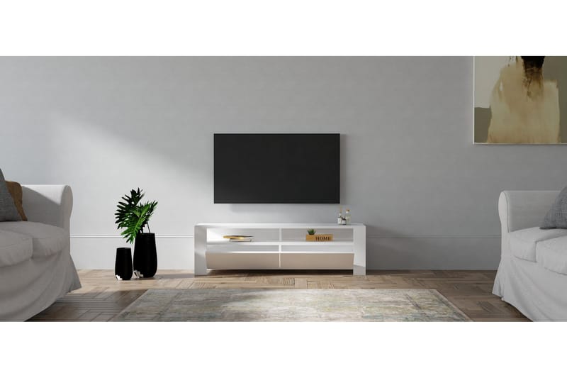 Tylar TV-bord 140 cm - Hvid - Møbler - TV borde & mediemøbler - TV-borde