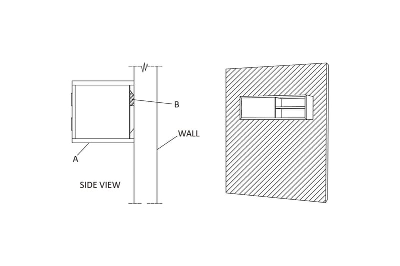 væghængt tv-skab 180x30x30 cm massivt teaktræ - Brun - Møbler - TV borde & mediemøbler - TV-borde