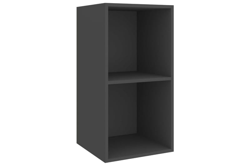 væghængt tv-skab 37x37x72cm spånplade grå - Grå - Møbler - TV borde & mediemøbler - TV-borde