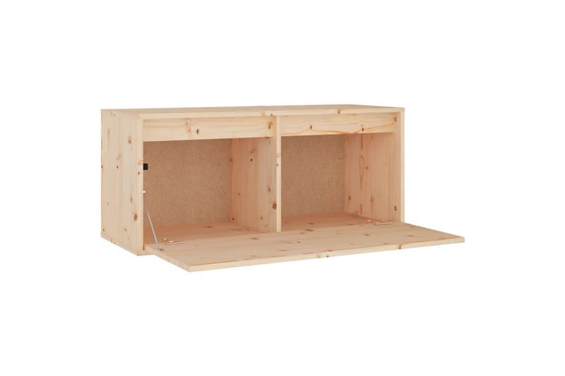 vægskab 80x30x35 cm massivt fyrretræ - Brun - Møbler - TV borde & mediemøbler - TV-borde