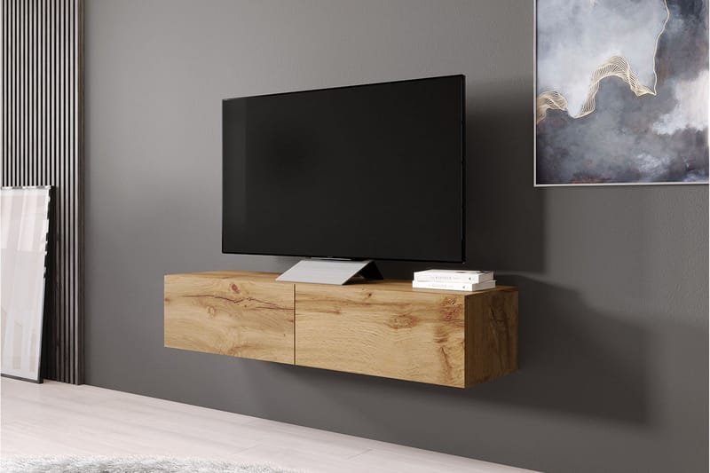 Vasil TV-Bord 140 cm - Træ/Natur - Møbler - TV borde & mediemøbler - TV-borde