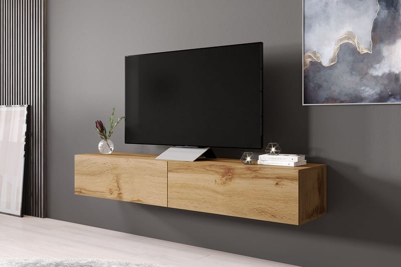 Vasil TV-Bord 180 cm - Træ/Natur - Møbler - TV borde & mediemøbler - TV-borde