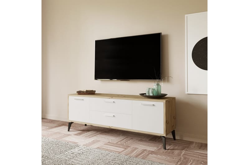 Vegal TV-bord 150 cm - Hvid - Møbler - TV borde & mediemøbler - TV-borde