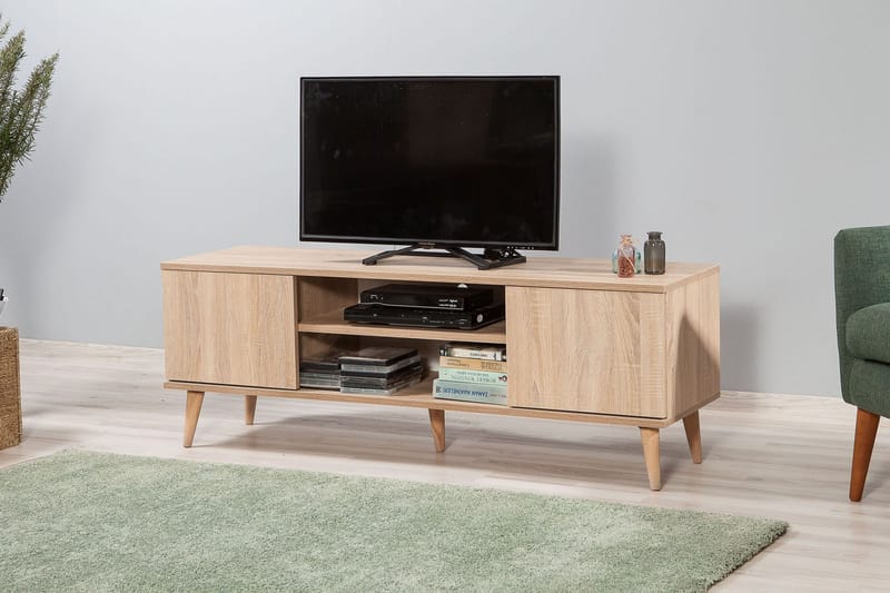 Vellavie TV-Bord 140 cm - Lysebrun - Møbler - TV borde & mediemøbler - TV-borde