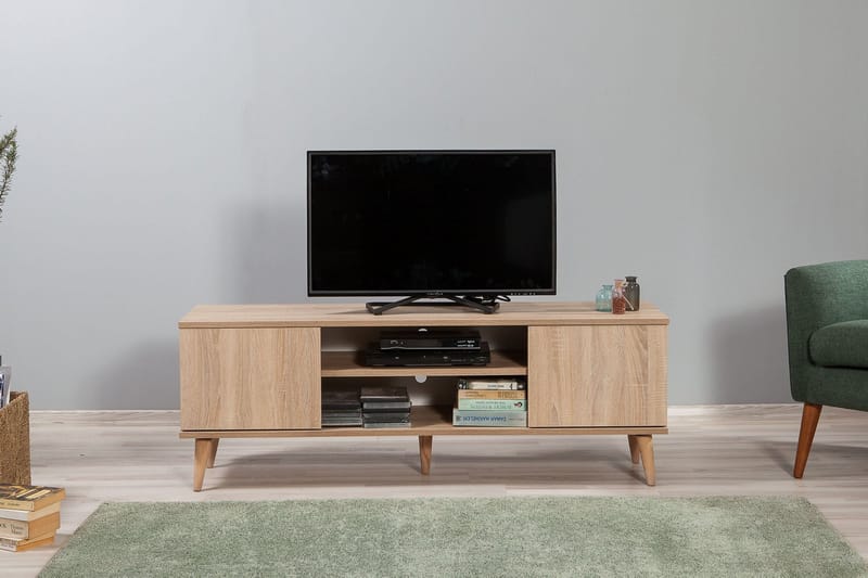 Vellavie TV-Bord 140 cm - Lysebrun - Møbler - TV borde & mediemøbler - TV-borde