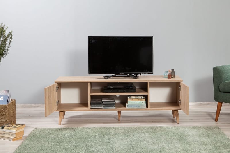 Vellavie TV-Bord 140 cm - Lysebrun - Møbler - TV borde & mediemøbler - TV-borde