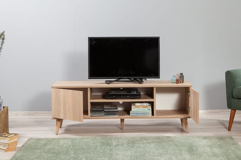 Vellavie TV-Bord 140 cm - Lysebrun - Møbler - TV borde & mediemøbler - TV-borde