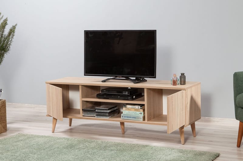 Vellavie TV-Bord 140 cm - Lysebrun - Møbler - TV borde & mediemøbler - TV-borde