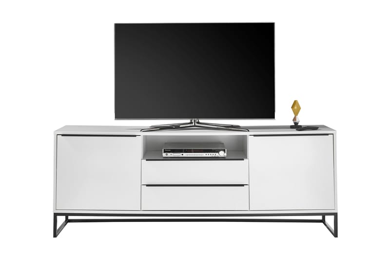 Wainfelin Lowboard 184 cm - Hvid/Sort - Møbler - TV borde & mediemøbler - TV-borde