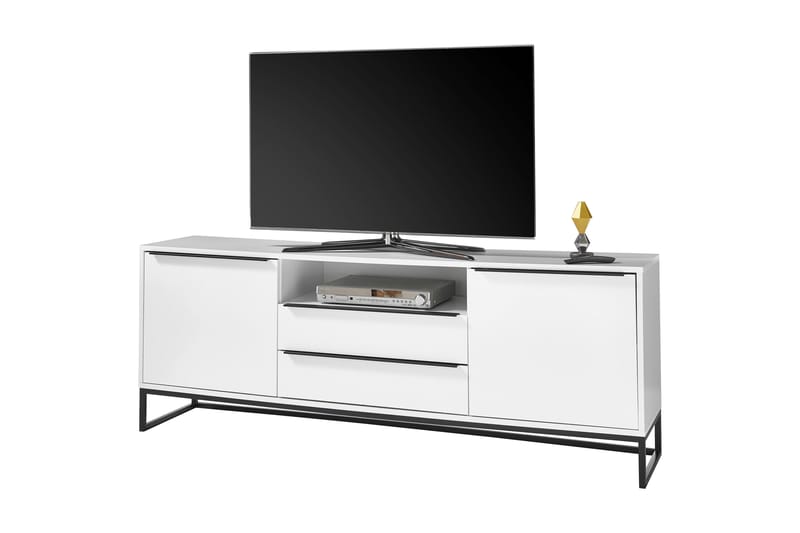 Wainfelin Lowboard 184 cm - Hvid/Sort - Møbler - TV borde & mediemøbler - TV-borde