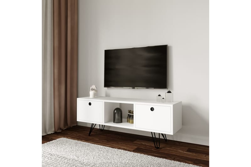 Yaren TV-bord 120 cm - Hvid - Møbler - TV borde & mediemøbler - TV-borde