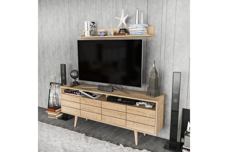 Andifli TV-møbelsæt 160x64,5 cm - Blå - Møbler - TV borde & mediemøbler - Tv-møbelsæt