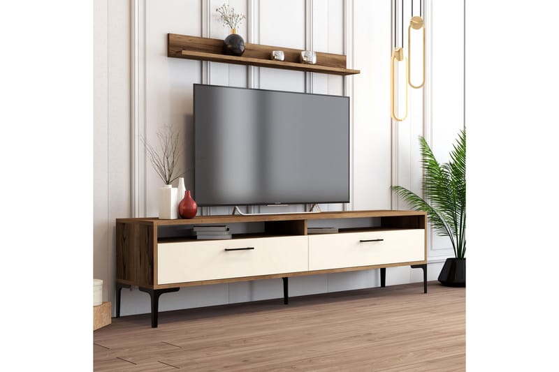 Andifli TV-møbelsæt 180x47 cm - Brun - Møbler - TV borde & mediemøbler - Tv-møbelsæt