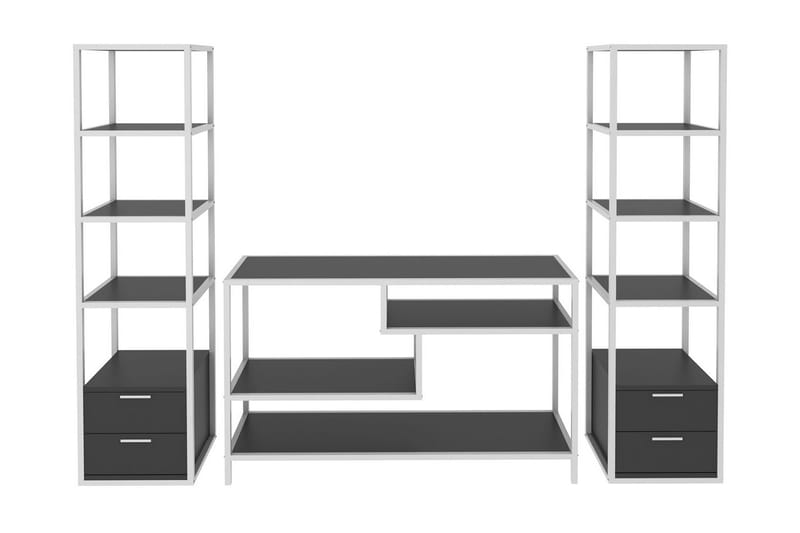 Andifli TV-møbelsæt 198x160 cm - Hvid - Møbler - TV borde & mediemøbler - Tv-møbelsæt