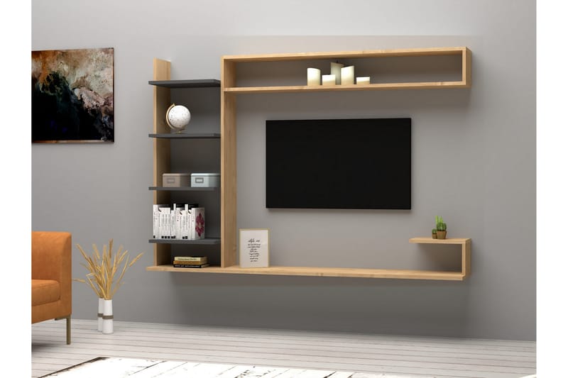 Rinorea TV-møbelsæt 180x121,8 cm - Blå - Møbler - TV borde & mediemøbler - Tv-møbelsæt