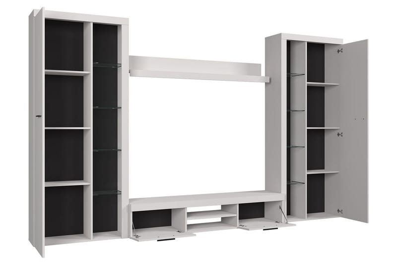 Rumba TV-møbelsæt 300x34x190 cm - Beige / Brun - Møbler - TV borde & mediemøbler - Tv-møbelsæt