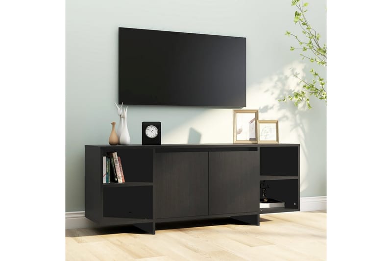 tv-skab 130x35x50 cm spånplade sort - Sort - Møbler - TV borde & mediemøbler - TV-borde