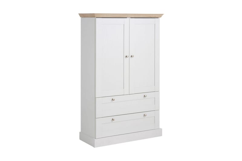 Dareia garderobe 85 cm - hvid/Brun - Møbler - TV borde & mediemøbler - TV-skab