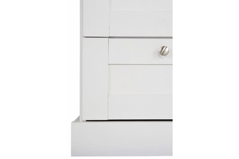 Dareia garderobe 85 cm - hvid/Brun - Møbler - TV borde & mediemøbler - TV-skab