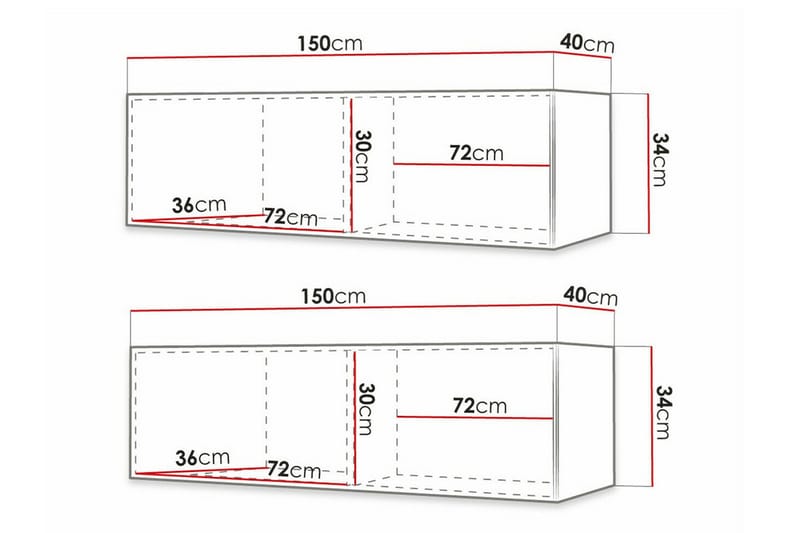 Dunvegan TV-skab 300 cm - Hvid - Møbler - TV borde & mediemøbler - TV-skab