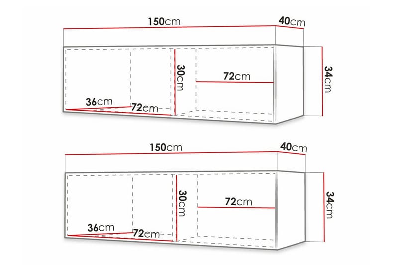 Dunvegan TV-skab 300 cm - Sort - M�øbler - TV borde & mediemøbler - TV-skab