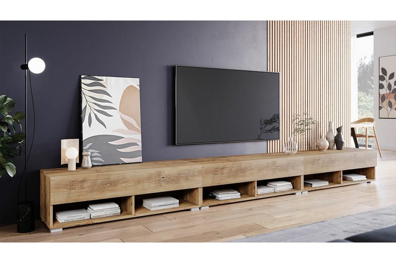 Galbally TV-skab 300 cm - Brun - Møbler - TV borde & mediemøbler - TV-skab