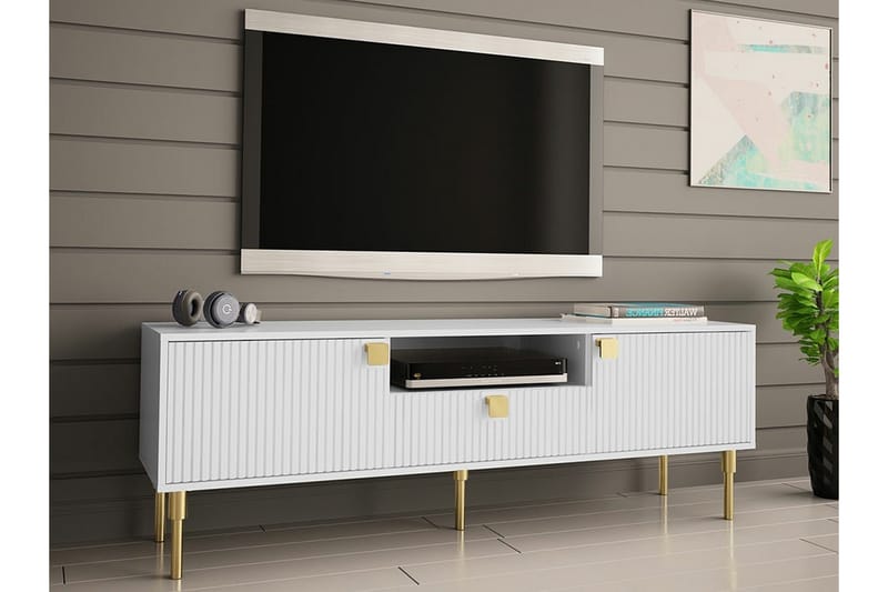 Glenndale TV-skab 160 cm - Hvid - Møbler - TV borde & mediemøbler - TV-skab