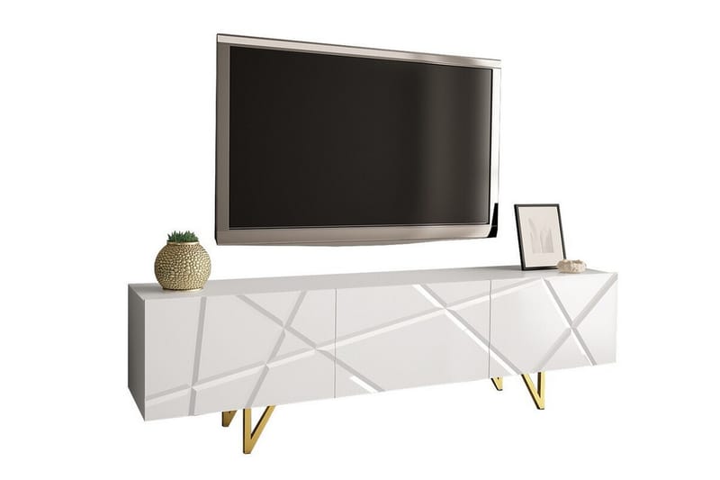 Glenndale TV-skab 180 cm - Hvid - Møbler - TV borde & mediemøbler - TV-skab