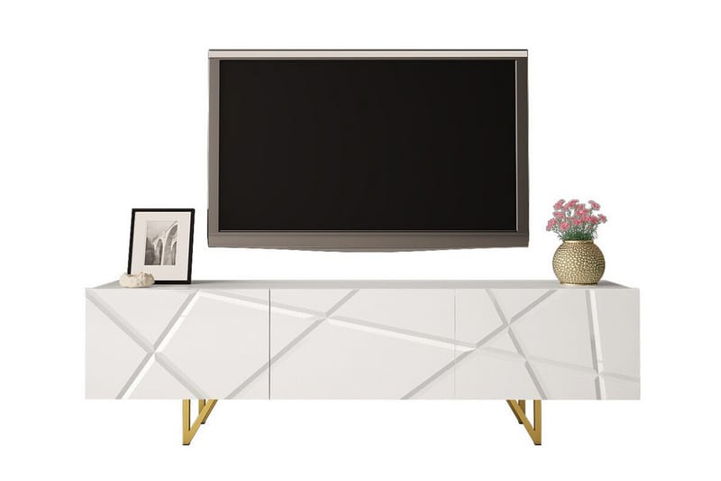 Glenndale TV-skab 180 cm - Hvid - Møbler - TV borde & mediemøbler - TV-skab