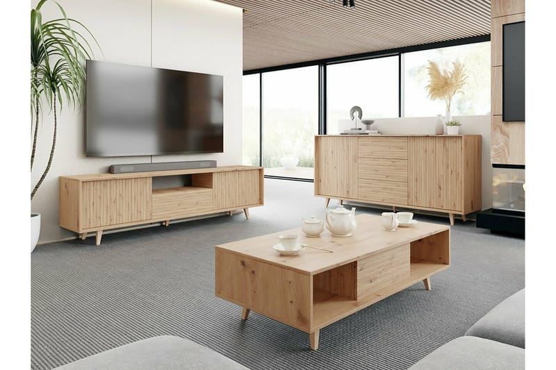 Kintore TV-skab 180 cm - Brun - Møbler - TV borde & mediemøbler - TV-skab