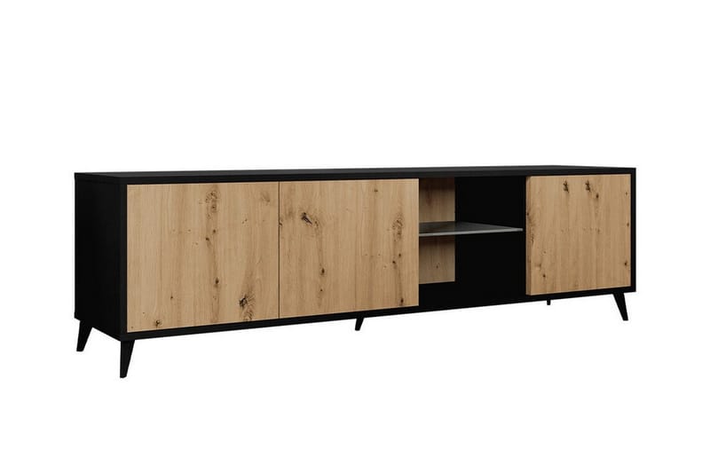 Kintore TV-skab 180 cm - Sort - Møbler - TV borde & mediemøbler - TV-skab