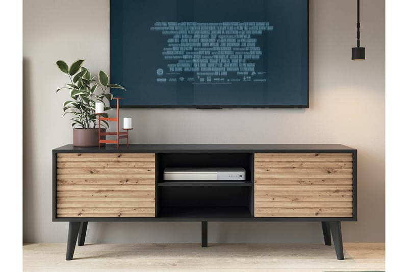 Klinkerville TV-skab 154 cm - Sort - Møbler - TV borde & mediemøbler - TV-skab