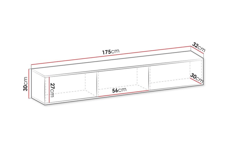 Klinkerville TV-skab 175 cm - Hvid - Møbler - TV borde & mediemøbler - TV-skab