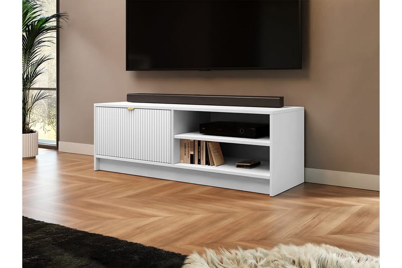 Novaj TV-skab 120 cm - Hvid - Møbler - TV borde & mediemøbler - TV-skab