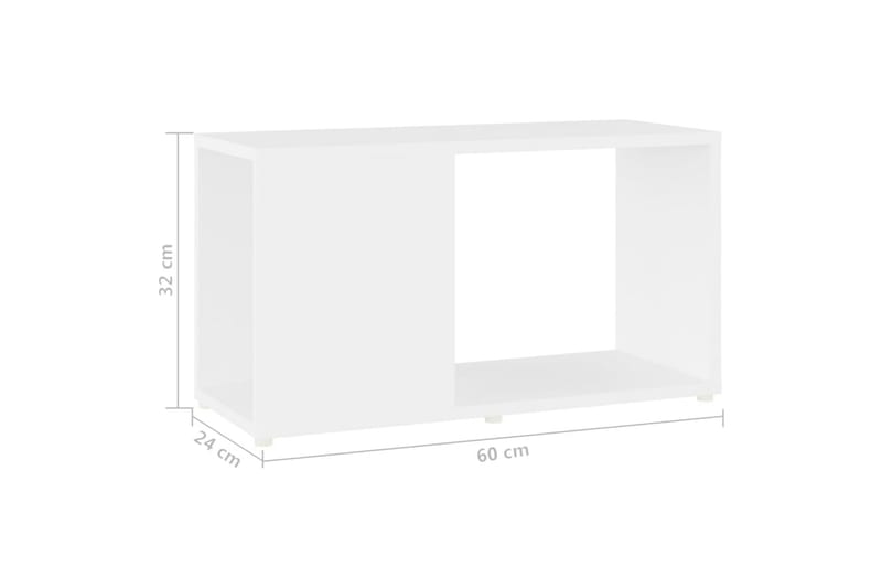 tv-skab 60x24x32 cm spånplade hvid - Hvid - Møbler - TV borde & mediemøbler - TV-skab