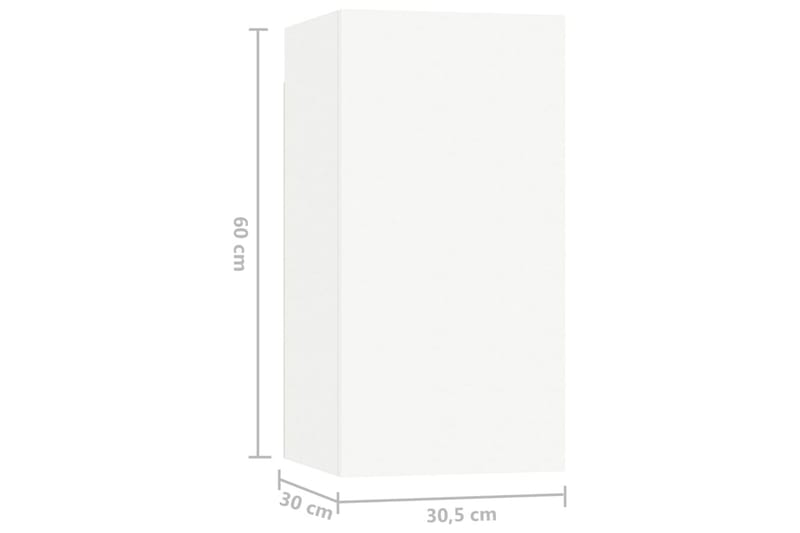 tv-skabe 10 dele spånplade hvid - Hvid - Møbler - TV borde & mediemøbler - TV-skab