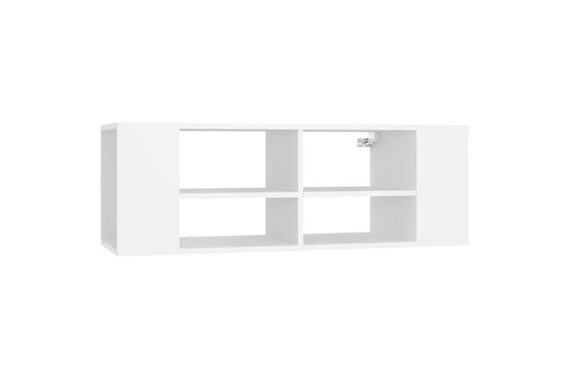 væghængt tv-skab 102x35x35 cm spånplade hvid - Hvid - Møbler - TV borde & mediemøbler - TV-skab