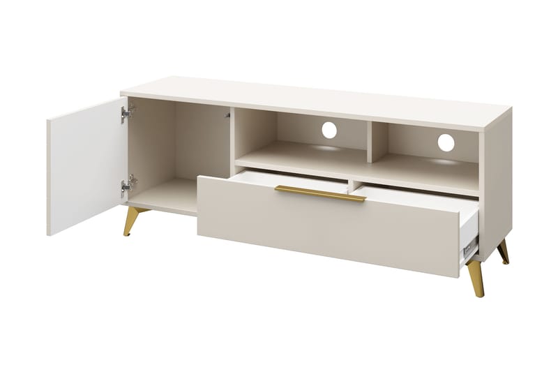 Vemdalen Tv-bænk 154 cm - Sand beige - Møbler - TV borde & mediemøbler - TV-borde