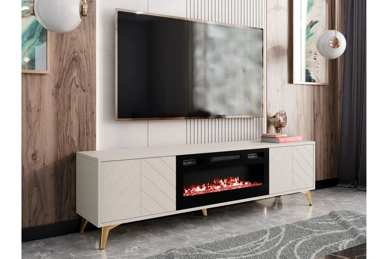 Vemdalen Tv-bænk 184 cm - Sand beige - Møbler - TV borde & mediemøbler - TV-borde