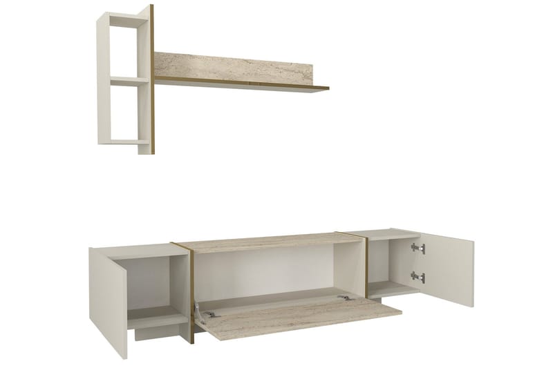 Veyron Tv-bænk 180 cm - Beige/Sandsten - Møbler - TV borde & mediemøbler - TV-borde