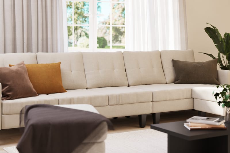 Vislanda 5-personers Sofa - Beige - Møbler - Sofaer