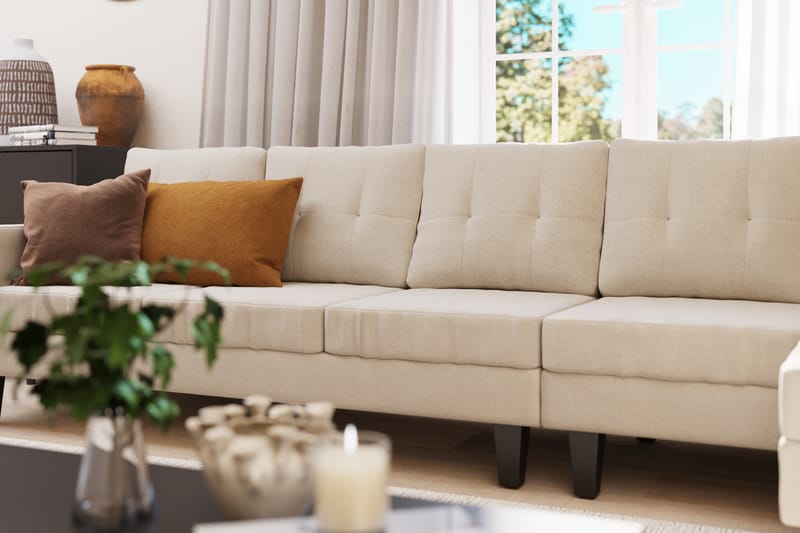 Vislanda 5-personers Sofa - Beige - Møbler - Sofaer