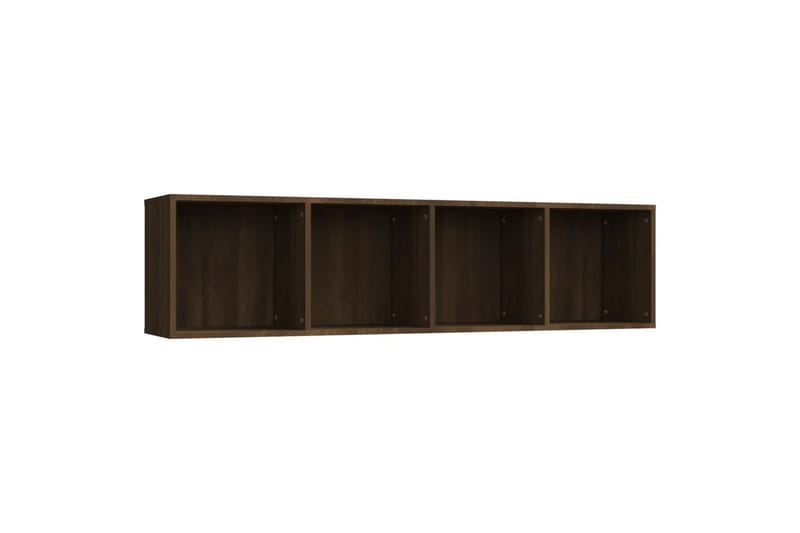 beBasic bogreol/tv-skab 143x30x36 cm konstrueret træ brun egetræsfarve - Brun - Opbevaring - Hylder & Reoler - Bogreol