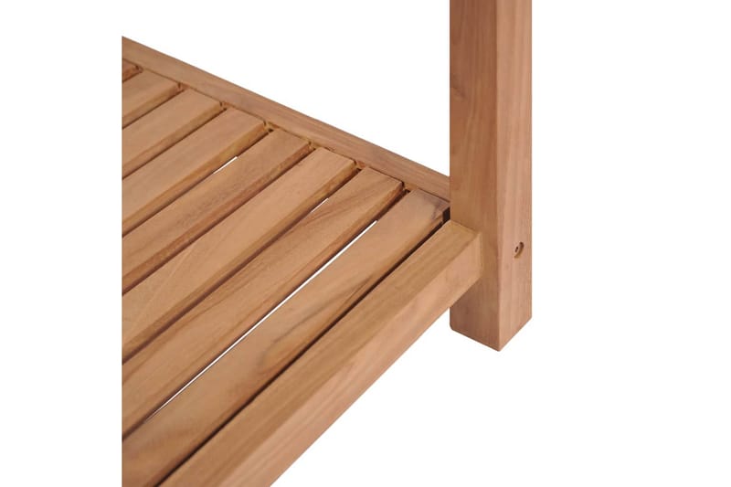 Badeværelsesstativ 4 Etager Massivt Teak 42 X 42 X 165 Cm - Brun - Opbevaring - Hylder & Reoler - Bogreol