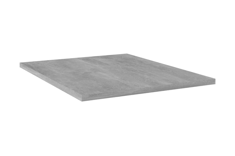 Boghylder 8 stk. 40x50x1,5 cm spånplade betongrå - Grå - Opbevaring - Hylder & Reoler - Bogreol