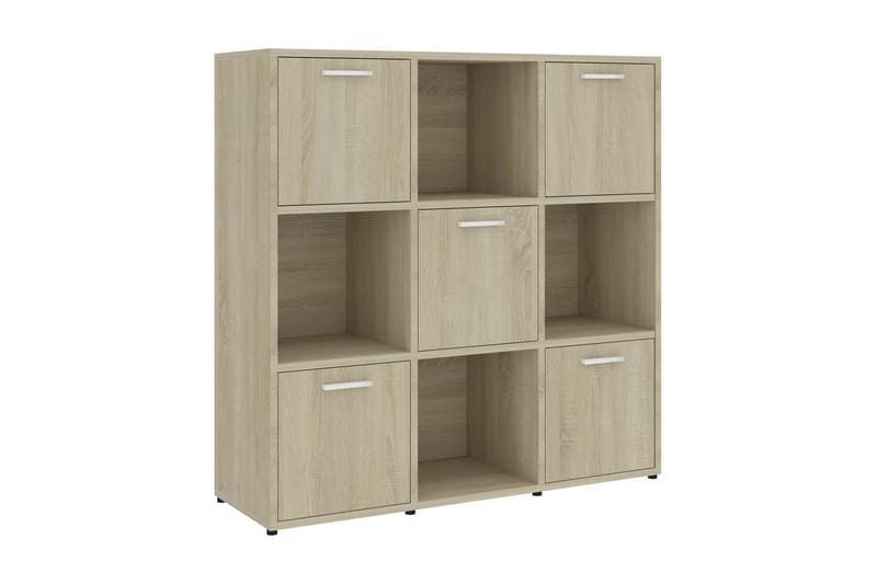 Bogreol 90X30X90 cm Spånplade Sonoma-Eg - Opbevaring - Hylder & Reoler - Bogreol