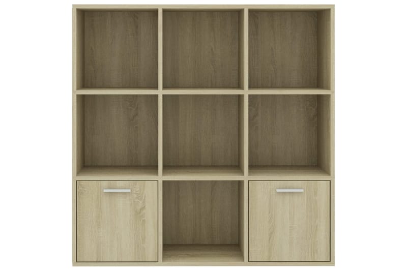 Bogreol 98x30x98 cm Spånplade Sonoma-Eg - Brun - Opbevaring - Hylder & Reoler - Bogreol