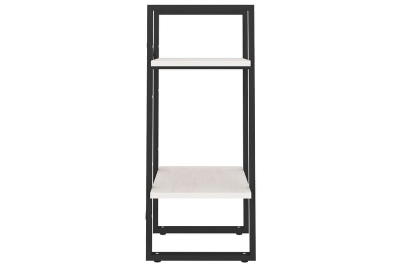 bogreol med 2 hylder 40x30x70 cm massivt fyrretræ hvid - Hvid - Opbevaring - Hylder & Reoler - Bogreol