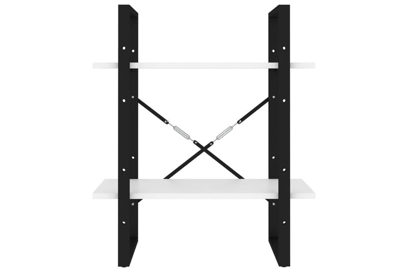 bogreol med 2 hylder 60x30x70 cm spånplade hvid - Hvid - Opbevaring - Hylder & Reoler - Bogreol